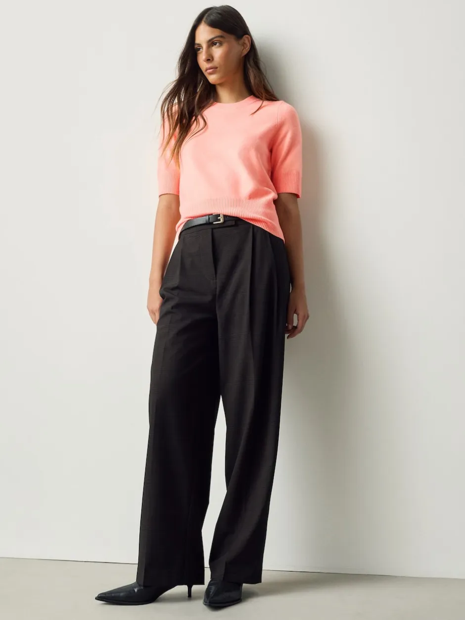 Next - Haut super doux en maille à manches courtes Corail Fluro Best