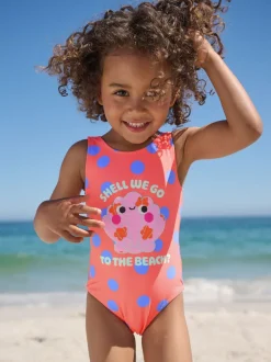 Next Corail rose à pois - Maillot de bain (3mths-7yrs) Discount