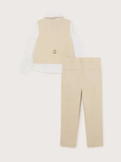 Monsoon Costume élégant en lin Blend 4 pièces Sale