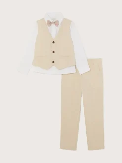 Monsoon Costume élégant en lin Blend 4 pièces Sale