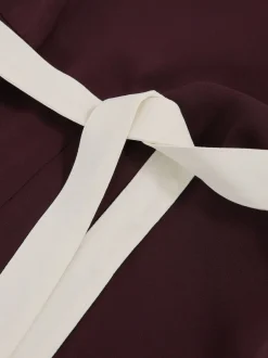 Reiss Couleur bourgogne / crème - Combinaison Ceinturé Ample Salma Color-block Best