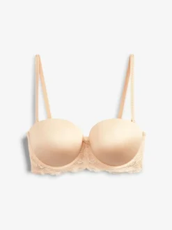 Next Couleur praline - Soutien-gorge push-up push-up A-DD Triple Boost sans bretelles New