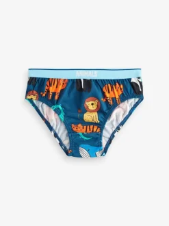 Next Couleurs vives à imprimé animal - Lot de 7 slips en coton (1.5-10ans) Hot