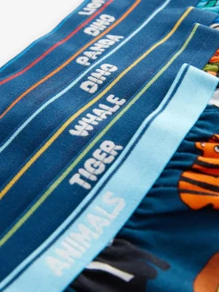 Next Couleurs vives à imprimé animal - Lot de 7 slips en coton (1.5-10ans) Hot