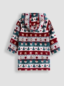 Jojo Maman Bébé Couverture à capuche imprimé Noël Sale