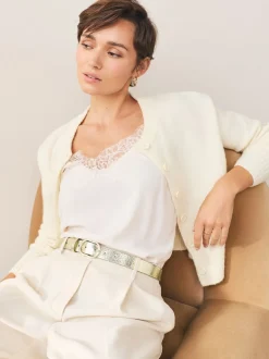 Next Craquelé Or - Ceinture régulière en PU Sale