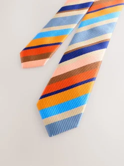 Next - Cravate (3-16 ans) Cravate à rayures multicolores Discount