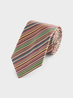 PS Paul Smith Cravate en soie Paul Smith Signatures Rayure 8cm Online