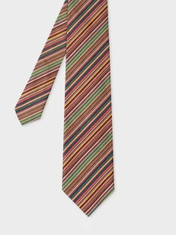 PS Paul Smith Cravate en soie Paul Smith Signatures Rayure 6cm