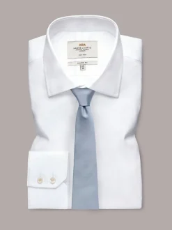 Hawes & Curtis Cravate Repp bleue unie Outlet