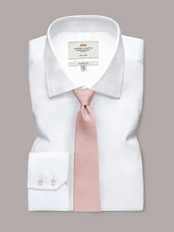 Hawes & Curtis Cravate rose poudré unie Hot