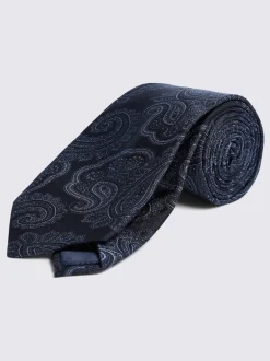 MOSS Cravate à motif paisley Clearance