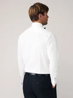 Next Cravate texturée blanche/Noir Nœud - Slim Fit (Slim Fit) - Chemises et Nœud papillon Lot Discount