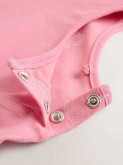 Next Cream / Personnage rose - Ensemble deux pièces salopette et body bébé (0mois-3ans) New