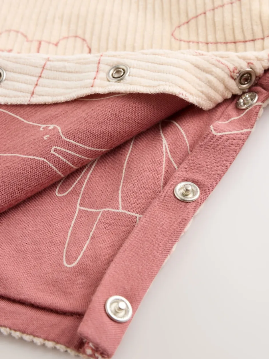 Next Cream / Personnage rose - Ensemble deux pièces salopette et body bébé (0mois-3ans) New