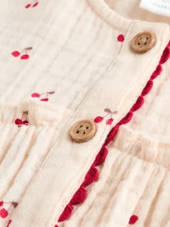 Next Cream/ cerise rouge - Hauts et Pantalons bébé à Manches longues Ensemble 2 pièces (0mois-2ans)