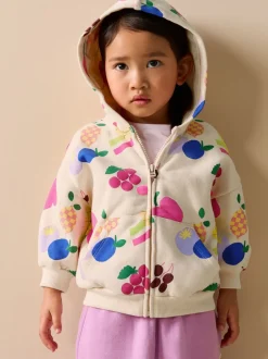 Next Cream Fruit - Sweat à capuche zippé (3mths-7yrs) Online