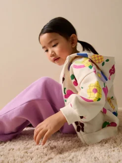 Next Cream Fruit - Sweat à capuche zippé (3mths-7yrs) Online