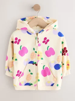 Next Cream Fruit - Sweat à capuche zippé (3mths-7yrs) Online