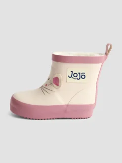 Jojo Maman Bébé Crème - Bottes de pluie imprimées courtes Discount