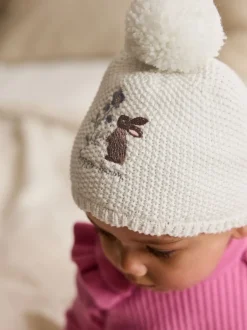 Next Crème - Chapeau Personnage lapin brodé Bébé (0mois-2ans) Sale