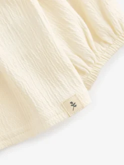 Next Crème - Chemisier à manches longues et col froncé (3mths-7yrs) Discount