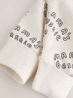 Next Crème - Combinaison de nuit bébé sans pieds zippée Family Two Way (0-18mois) Discount