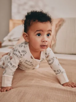 Next Crème - Combinaison de nuit bébé sans pieds zippée Family Two Way (0-18mois) Discount