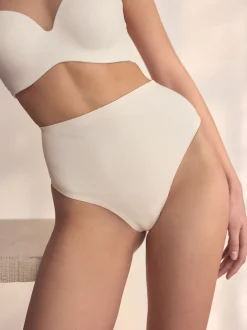 Next Crème - Culotte de coton mélangé de qualité supérieure avec contrôle de l'abdomen Clearance