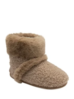 Dunlop Crème - Bootee Pom Pom Faux Chaussons Sale