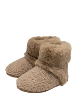 Dunlop Crème - Bootee Pom Pom Faux Chaussons Sale