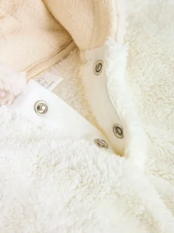 Next Crème - Ensemble bébé sweat à capuche et jogging Borg (0mois-2ans) Outlet