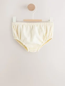 Next Crème - Ensemble robe à manches longues et Culottes brodées BÉBÉ 2 Pieces (0mois-2ans) Clearance