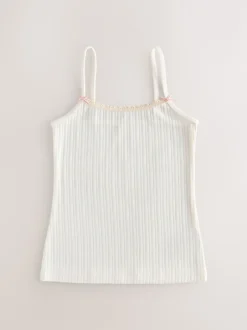 Next Crème - Gilets cami texturés à bretelles Lot de 3 (1.5-16ans)