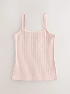 Next Crème - Gilets cami texturés à bretelles Lot de 3 (1.5-16ans)