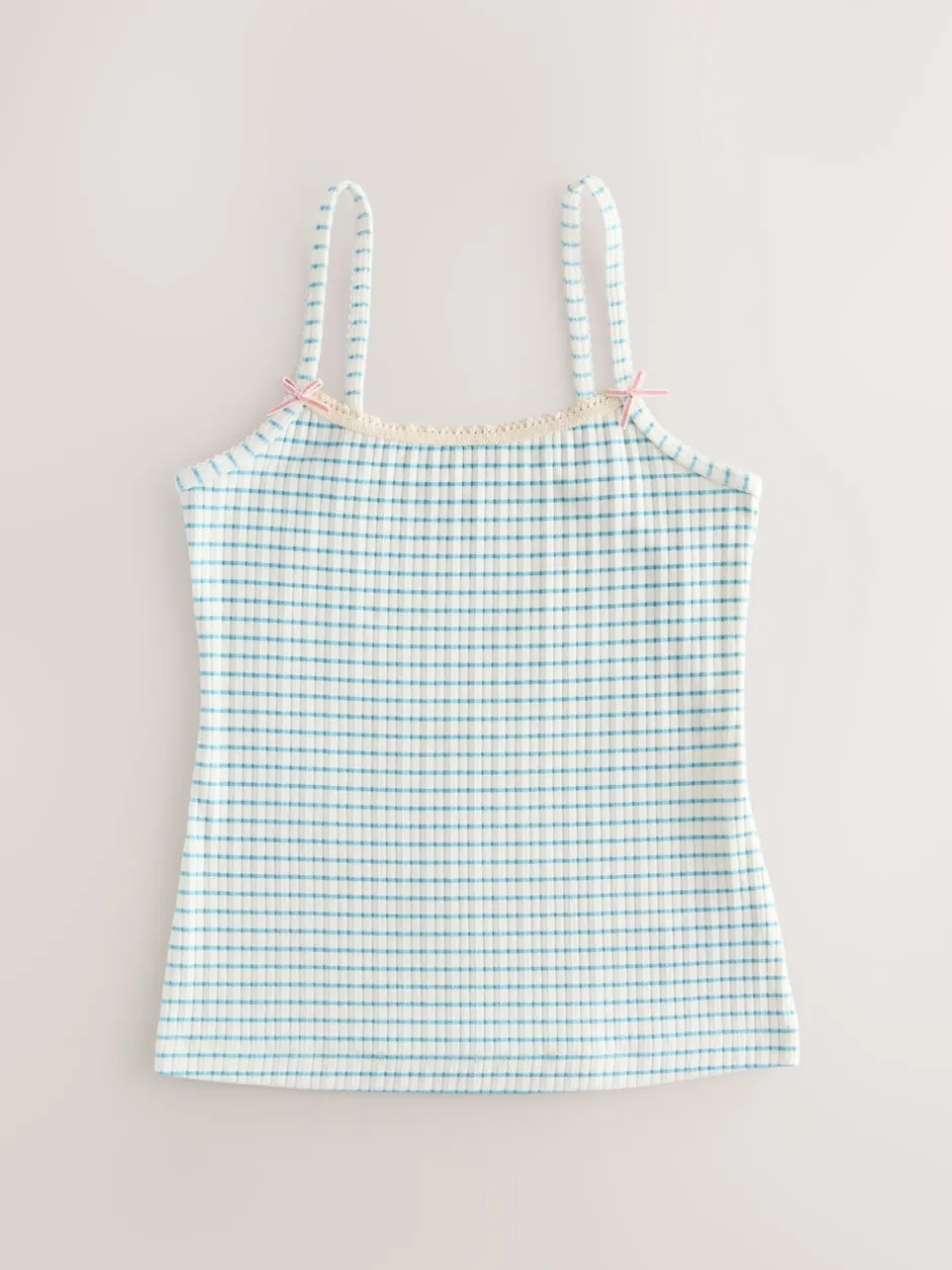 Next Crème - Gilets cami texturés à bretelles Lot de 3 (1.5-16ans)