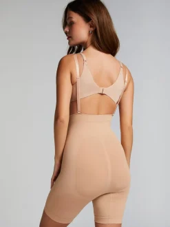Hunkemoller Crème - Lingerie amincissante sans couture pour les cuisses sculptante 100% coton Body Discount