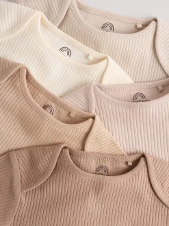 Next Crème - Lot de 5 bodys à manches longues pour bébé Sale