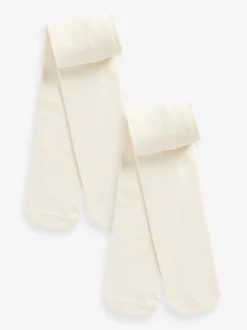 Next Crème - Lot de 2 collants bébé (0 mois-2 ans) Clearance