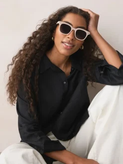 Next Crème - Lunettes de soleil carrées Sale