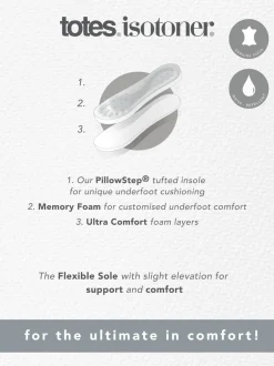 Totes Crème - Mocassin Isotoner en daim pour homme avec déperlant