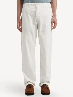 Norse Projects Crème - Pantalons de travail Lukas décontractés