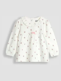Jojo Maman Bébé - Joli pyjama à fleurs Crème à petites fleurs Outlet