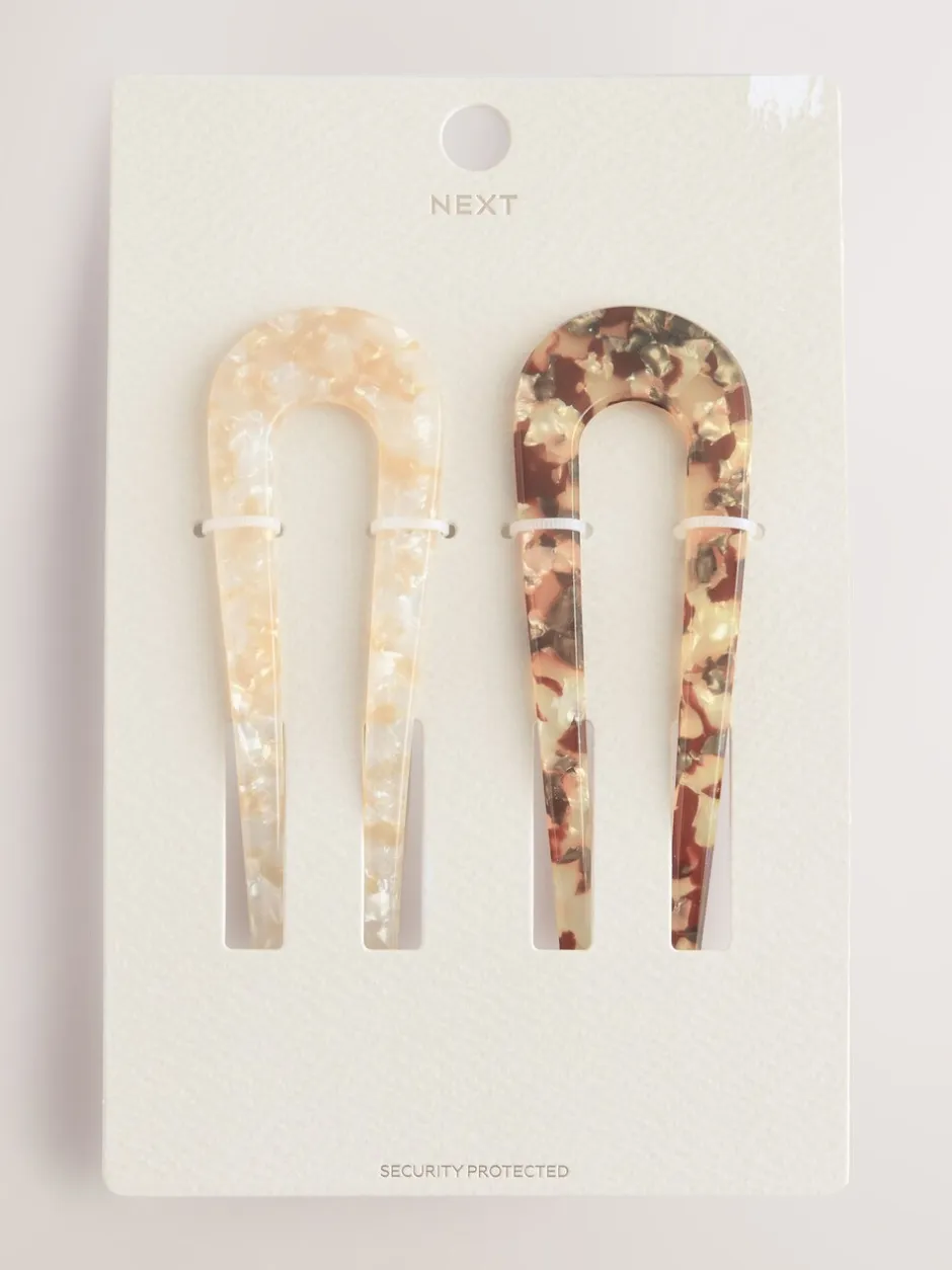 Next Crème - Épingle à cheveux en résine Hot