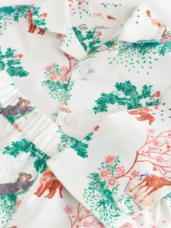 Next Crème - Pyjama Cath Kidston Great Ormond Street boutonné Discount