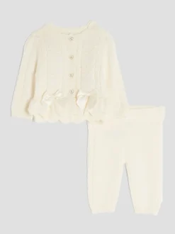 River Island Crème - Cardigan à péplum bébé fille Hot