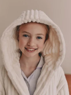 Next Crème - Robe de chambre en velours côtelé en polaire (5-16ans) Online