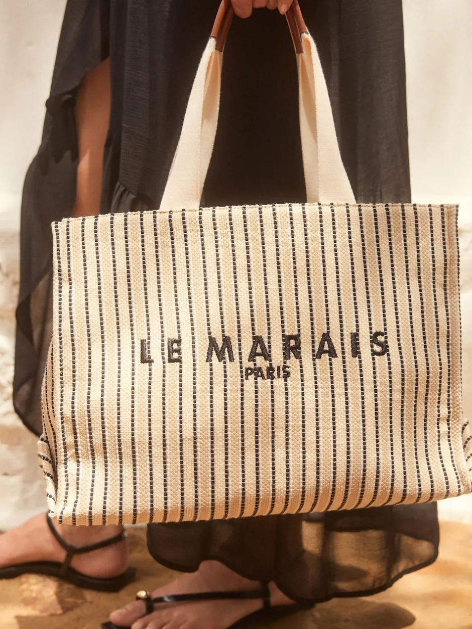 Next Crème - Sac à bandoulière en toile structurée Clearance