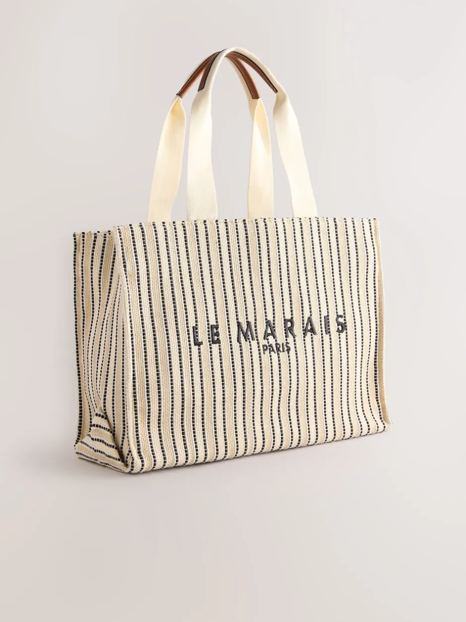 Next Crème - Sac à bandoulière en toile structurée Clearance