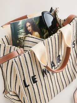 Next Crème - Sac à main en toile New